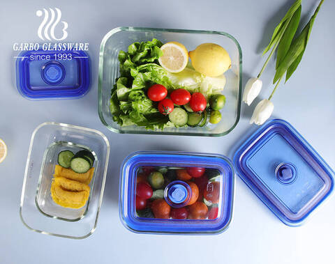 Glass Meal Prep, Food Storage Containers, with Sustainable Bamboo Lids, Food  Dividers Separators