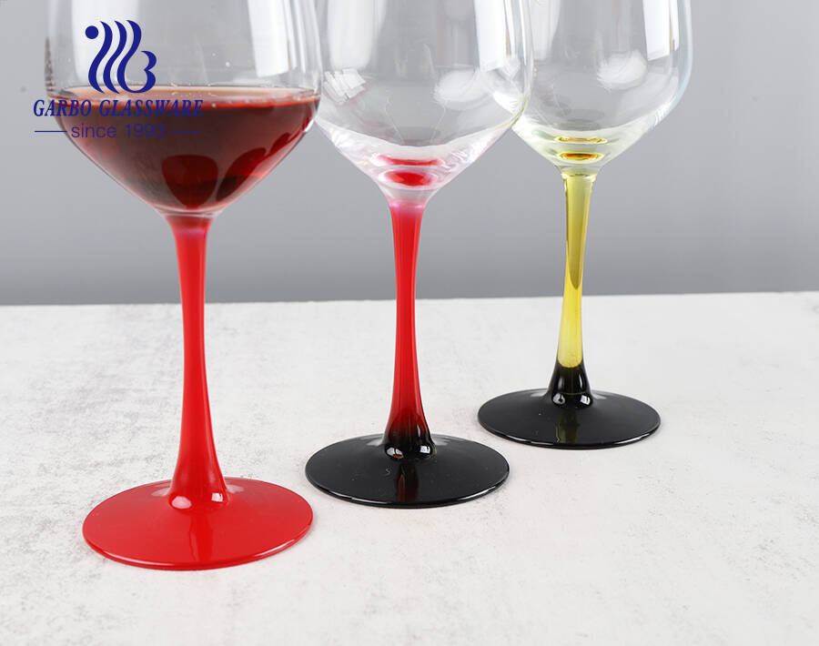 Wholesale Crystal Spraying Color Colored Stem Wine Glasses - China Colored  Stem Wine Glasses and Custom Wine Glass price