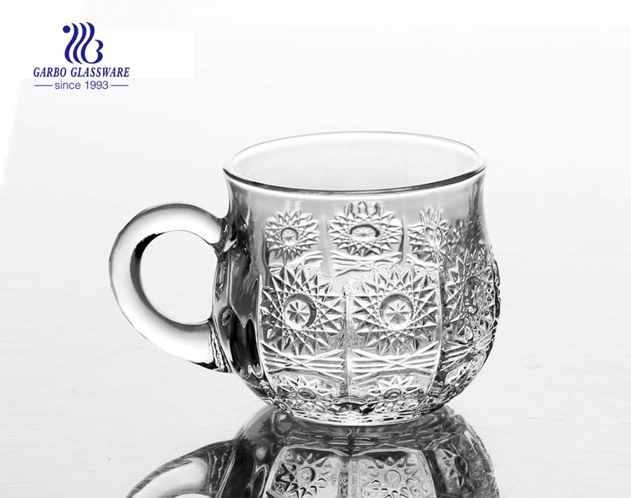 Custom high quality glass tea mug