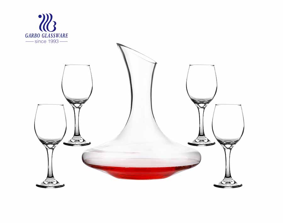 China Elegante y vintage vaso de vino tinto con cuatro copas de