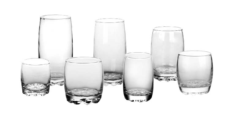 Vaso de vidrio delgado, recto y alto, de varios tamaños, 8oz-13oz, con  corte por láser