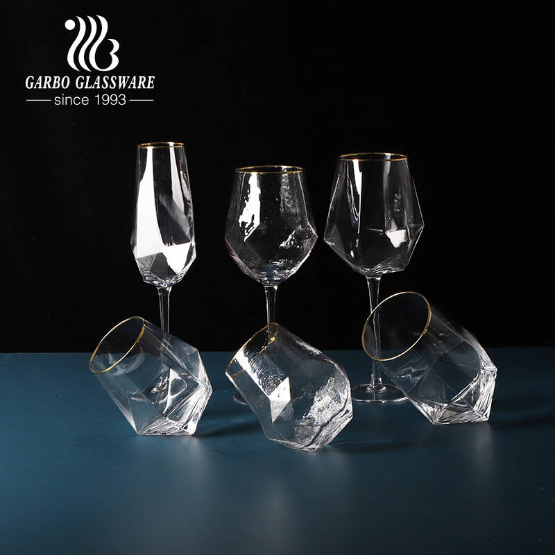 Cristal T Murano - Elegantes copas de vino blanco (6) - Cristal
