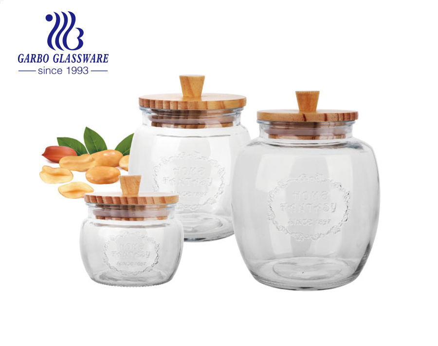 Buy Wholesale China Glass Jar With Lids Wholesale 1500ml Square