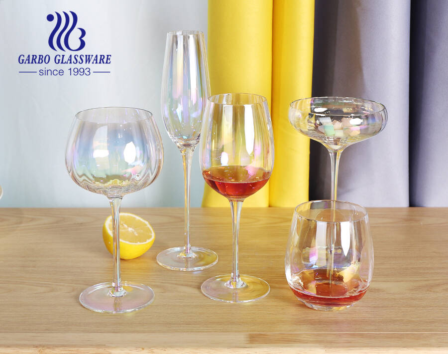 Vintage Square Bottom Wine Glasses, Set of 4 -  Sweden