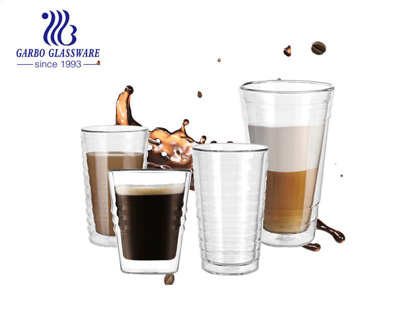 A masterpiece of shed material double-walled cups, choose Garbo Glassware