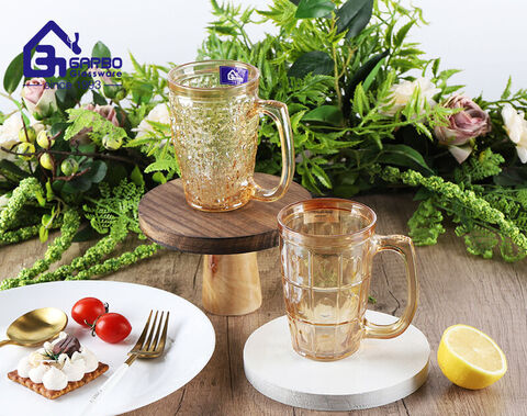 Wholesale Amber Color Beer Glass Mug for Middle East Country