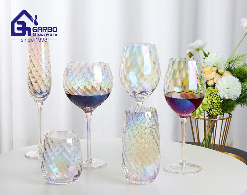 What is the top sale colored glassware in 2024