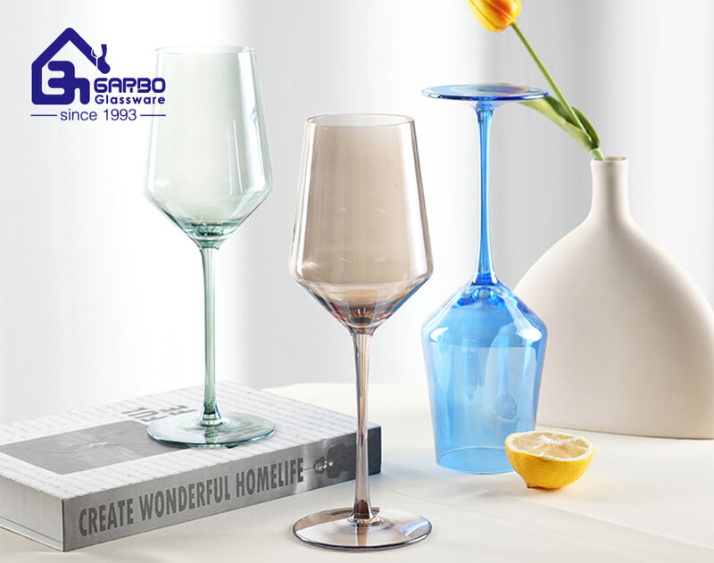 Popular Ion plating design wine glass manufacturer