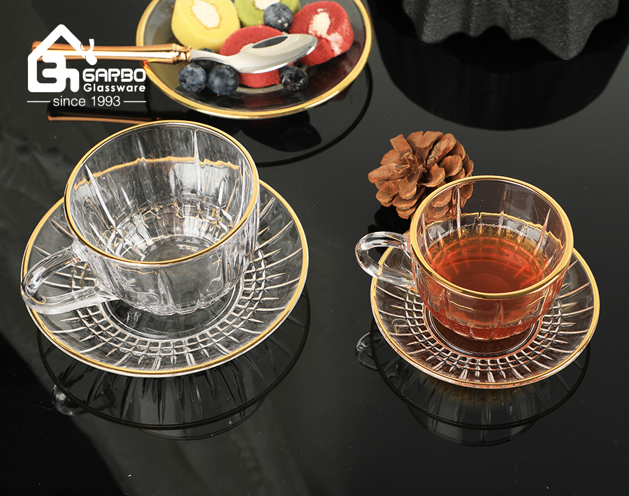 Do you like the gold rim design on glass tea cup set ?cid=3