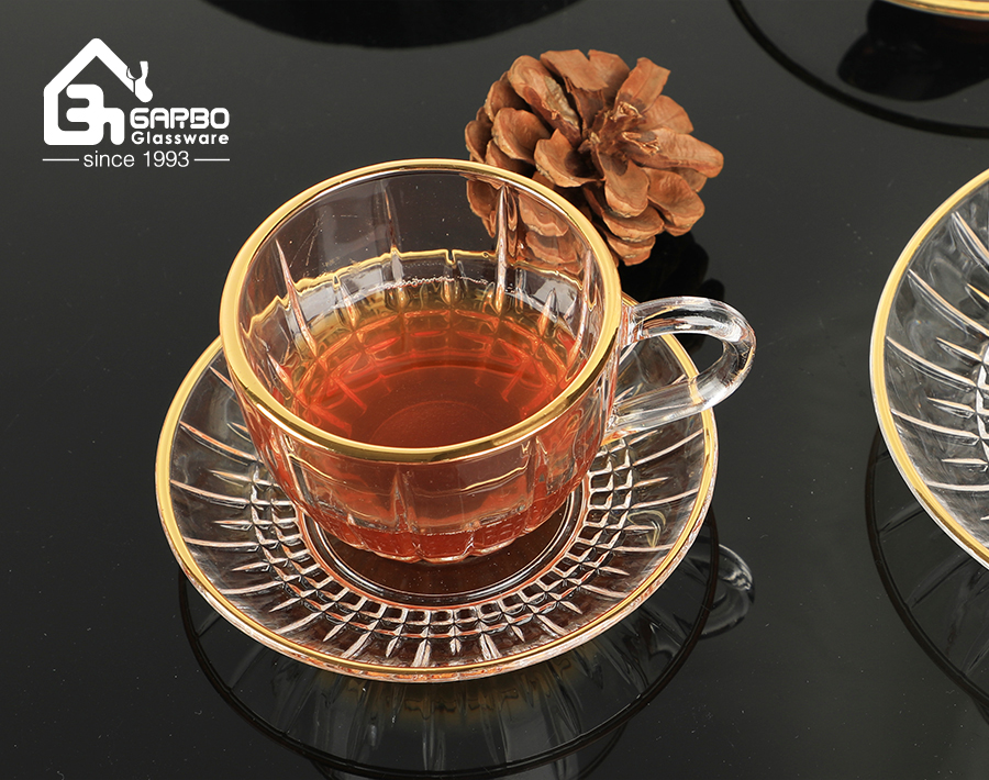 Do you like the gold rim design on glass tea cup set ?cid=3