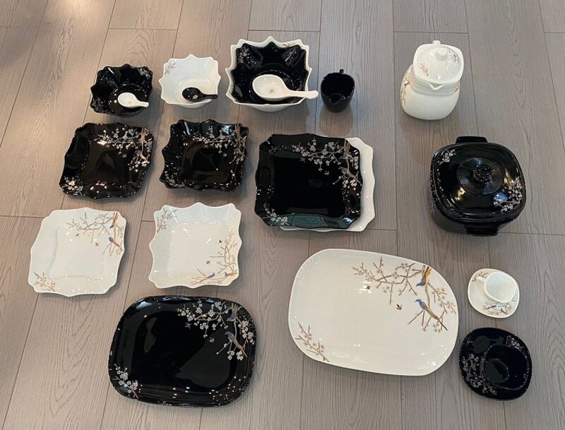 What is the most hot selling opal glass dinner set in Eygpt?cid=3