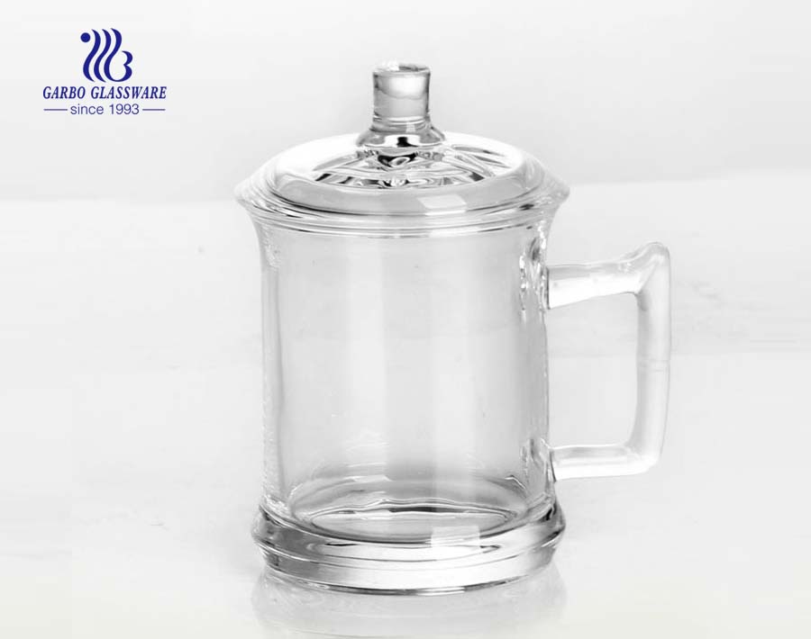 Buy Wholesale China 250ml Drinking Glass With Handle, Metal Lids