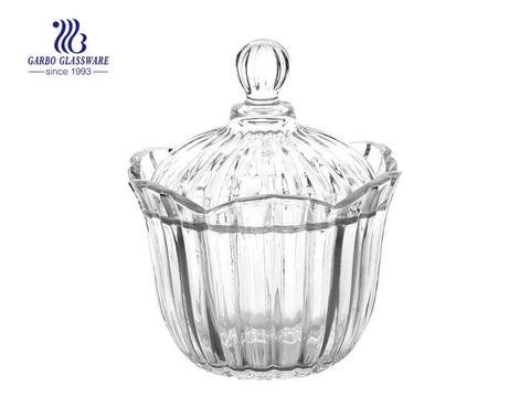 High White Quality Vintage Glass Candy Jar With Lid Wholesale