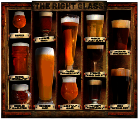 5 common Types of Beer Glasses