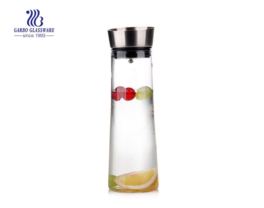 750ml Home Use Borosilicate Glass Cold Water Carafe with Silicone