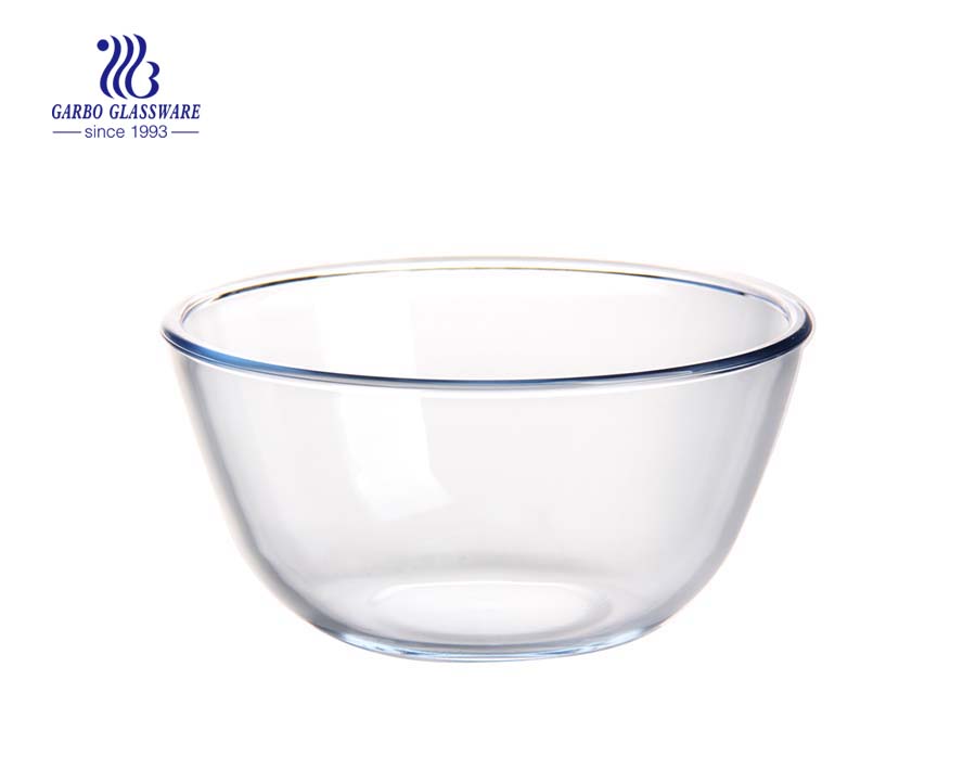 1L 1.5L 2.5L Tempered Glass Bowl With Lid Scale For Making