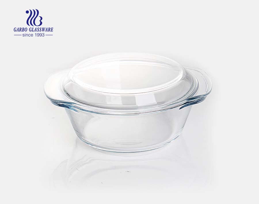 Hecho en China Pyrex recipiente transparente para horno con tapa