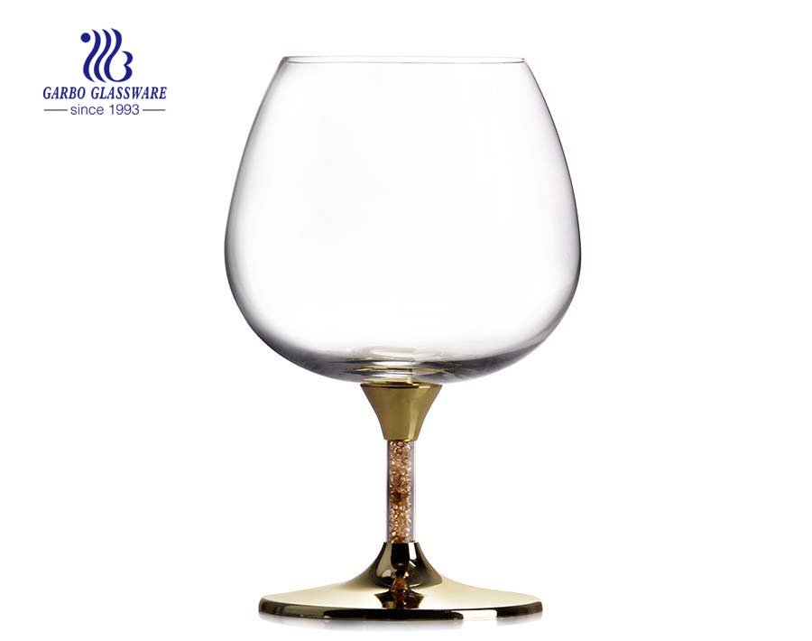 What are the precautions in cleaning the glass Goblet?