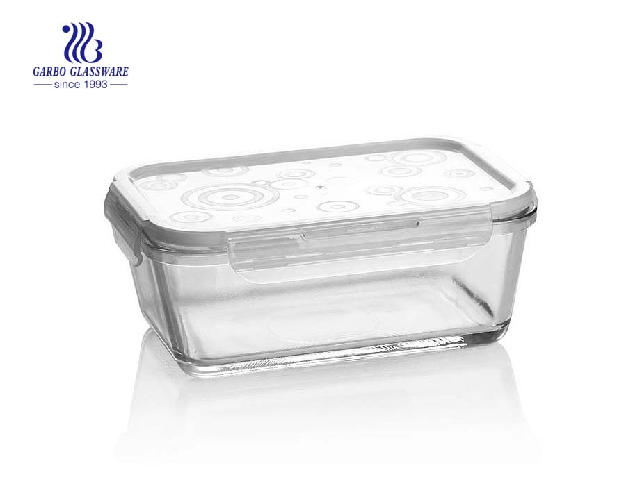 Hot Sale Glass Lunch Box for Microwave Oven Pyrex Glass Food  Containers Portable Convenient - China Glass Container and Glass Box price