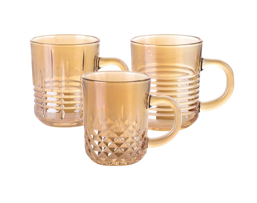 glass mug with handle