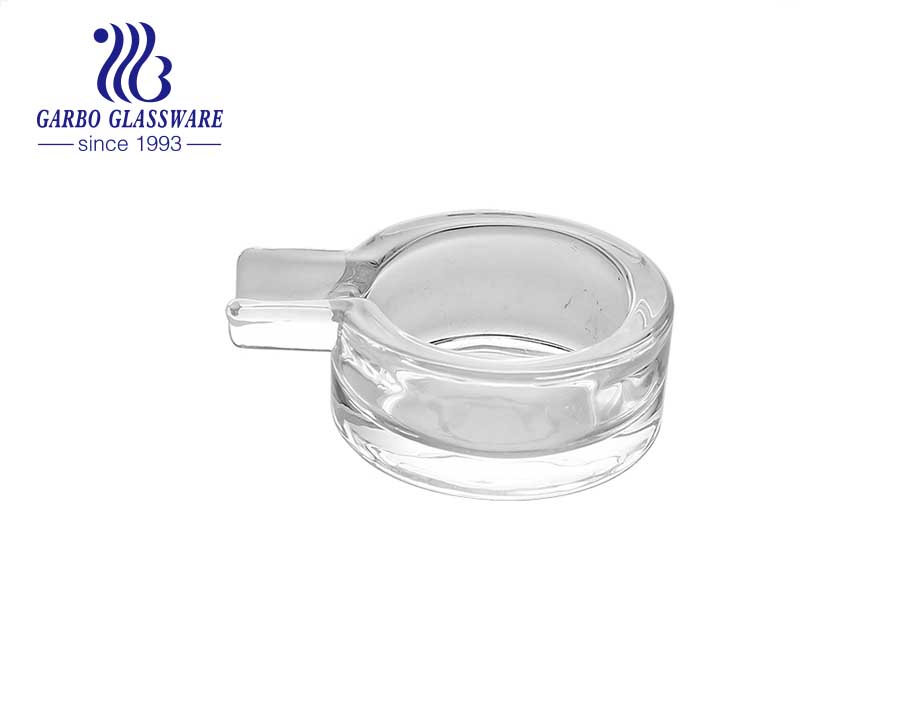 Kleiner Mini-Hot-Sale-Aschenbecher aus klarem Glas für Heim und