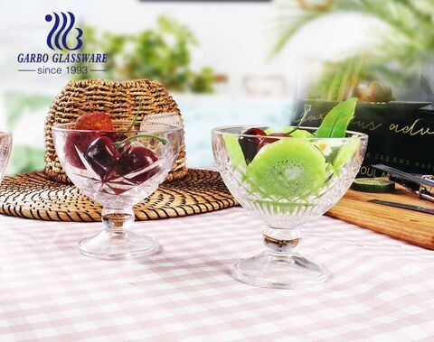 Generic Ice Cream Glass Ware Set {Transparent Glass Cup 6pcs}