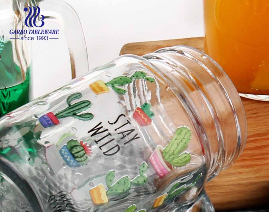 China Regular 0.13 gallon mason jars 17.6oz mason jar drinking