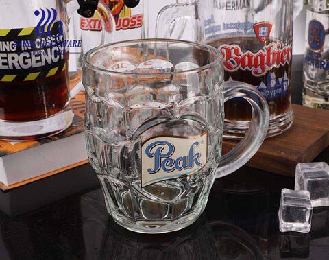 35 OZ Beer Mugs,Heavy Large Beer Glasses with Handle,Classic Beer Mug  glasses,Style Extra Large Glass Beer Stein Super Mug