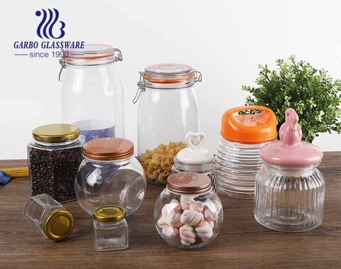 Airtight Food Storage Container With Lid, Candy Jars With Lids