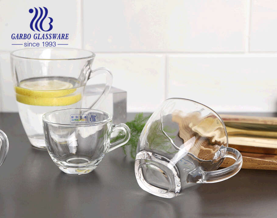 6oz New Design Coffee Tea Glasses Set with Handle Glass Tea Cup Drinkware  for Latte Tea Juice Middle East Style Afternoon Tea Mug Coffee Cup - China Glass  Tea Mug and Engraved