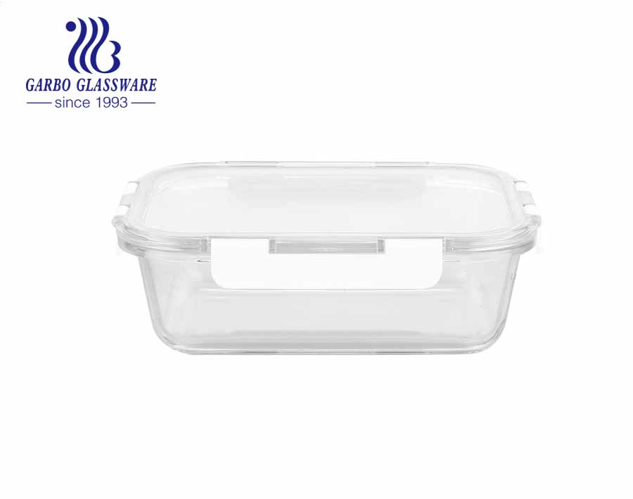 Hot Sales Microwave Oven Safe Glass Food Container Leakproof Bento