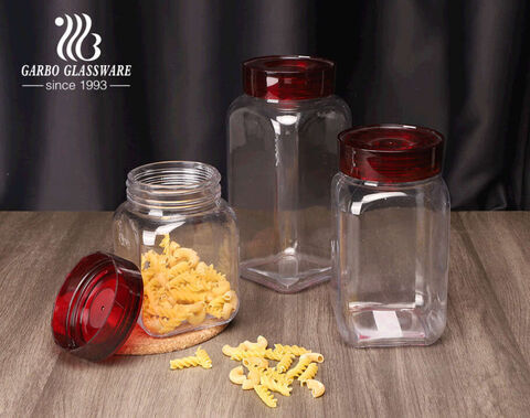 Recipientes de vidrio con tapas de bambú, juego de recipientes de vidrio  grandes para almacenamiento de alimentos, recipientes de vidrio con tapas