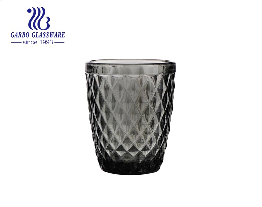 Vasos de vidrio para beber de jugo de agua sólida de color de alta calidad  de