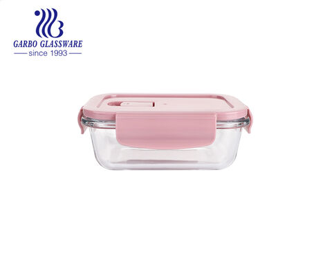 Heat Resistant Glass Food Container Lunch Box with Two Dividers - China  Glass Food Container and Pyrex Glass Food Container price
