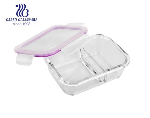 Uniware B4000-1 Heat Resistant Premium Glass Food Container with Snap-Lock  Lid (Square) (18 OZ), Clear