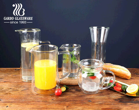 Wholesale Borosilicate Clear Glass Handmade Drinking Jug Drink Set Water  Heat Resistant Glass Pitcher Water Juice Carafe with 304 Lid - China  Glassware and Glass Jug Set price