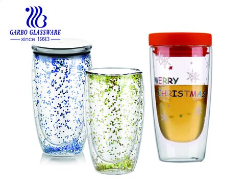 Glass Coffee Mugs-Clear Double Wall Glasses - Insulated Glassware