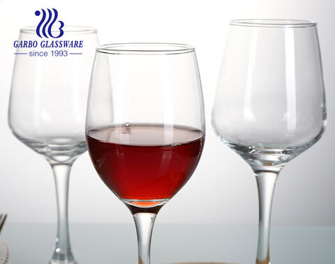 Export 320ml big glass red wine cup with stem manufacturer