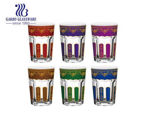 Buy Wholesale China 200ml Blue Unique Drinking Glasses Colored Glass Water  Cup & Colored Glass Water Cup at USD 0.65