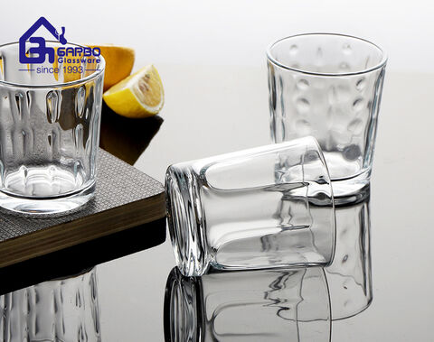  8oz inner new design glass water tumbler wholesaler supplier