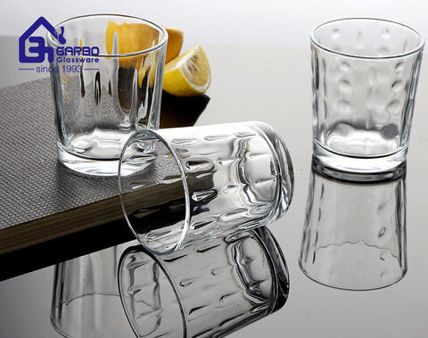China supplier for soda lime glass water tumbler 4 designs.