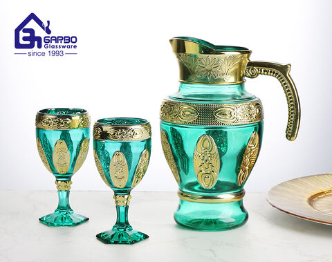 7 PCS arabic style ion-plating water set for home use