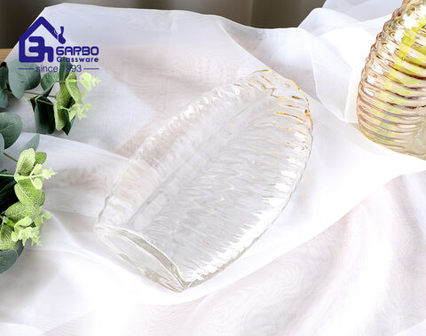 Luxury flower glass vase for American and European market