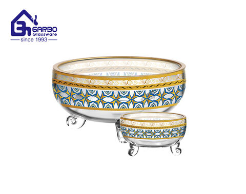 High quality 7 pcs glass bowl set for Moroccan market