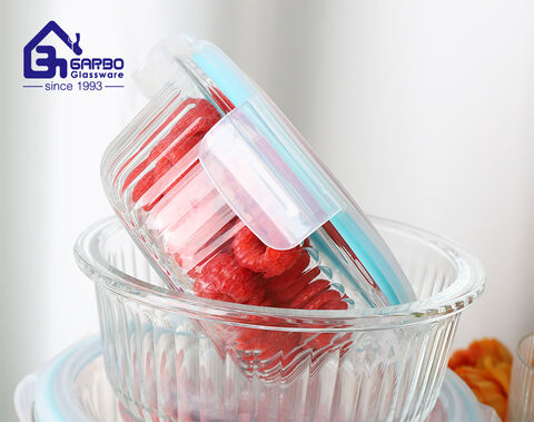 High-end borocilicate glass food container for Microwave safe