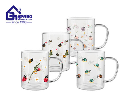 450ml high borosilicate single wall glass mug wholesale