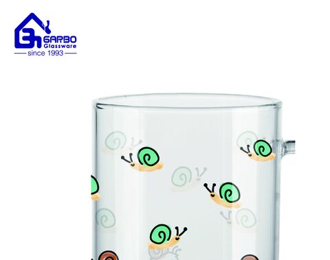 450ml high borosilicate single wall glass mug wholesale