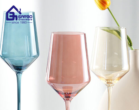 Luxury colorful wine goblet cup for American and European market