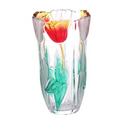 vase en verre de ponçage