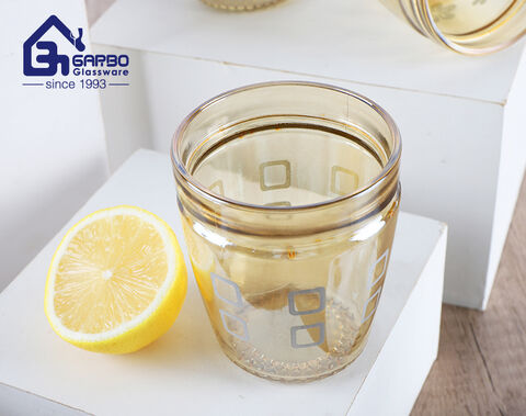 Printing spraying glass cups with new design for home restaurant use